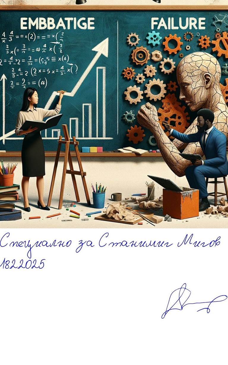 52 стъпки към щастието - 52 стъпки към щастието - Развий мислене за растеж. - HQ - Подписана илюстрация за Станимир Миров